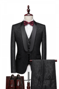 LV02-BLKSTFL-1L Tuxedo Rental Sale Purchase Ready made Malaysia Kuala Lumpur Selangor