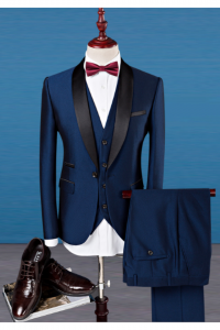 LV06-BLUSILKST-2XL Tuxedo Rental Sale Purchase Ready made Malaysia Kuala Lumpur Selangor