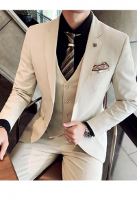 YT03-BEIGE-1XL 1c Tuxedo Rental Sale Purchase Ready made Malaysia Kuala Lumpur Selangor