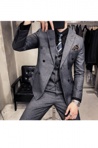 YT14C-GRYSTRDB-1XL c Tuxedo Rental Sale Purchase Ready made Malaysia Kuala Lumpur Selangor